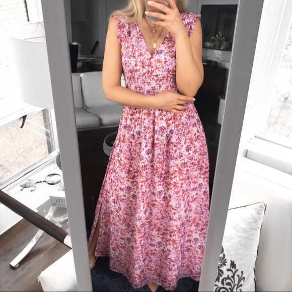 🌸 BANANA REPUBLIC OINK FLORAL MAXI! - Picture 3 of 12